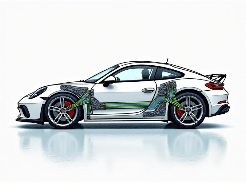 A detailed technical diagram showing camber, toe, and caster angles on a car's front wheels. The illustration uses bold arrows and labels against a white background, with green and red highlights to indicate ideal vs. problematic angles. The style is educational, resembling a automotive repair manual.